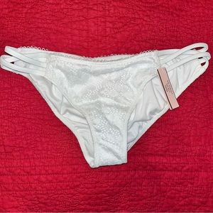 NWT Victoria’s Secret white lace small swim bottom
